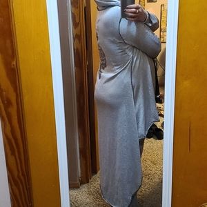 Hi-low bohemian mandala cardigan